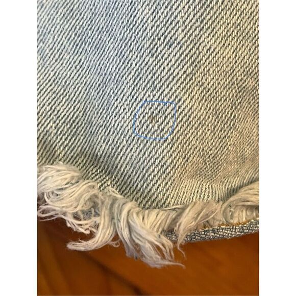 Vintage Unleaded Women's Denim Jean Short Shorts Size 17/18 Distressed (3736) Re - Picture 3 of 4